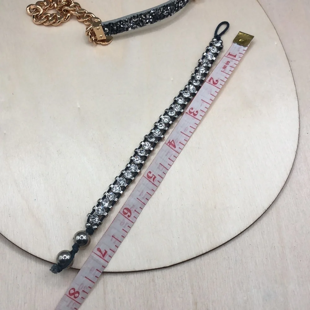 Victoria Emerson chain and glitter wrap bracelet plus more.